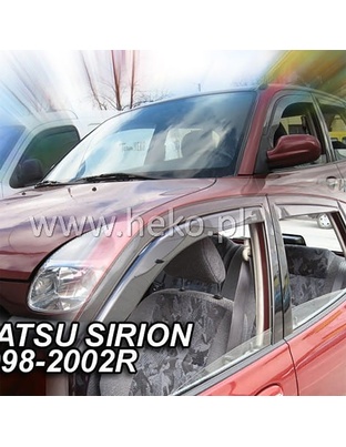 ΑΝΕΜΟΘΡΑΥΣΤΕΣ ΓΙΑ DAIHATSU SIRION 5D 1998-2005 ΖΕΥΓΑΡΙ ΑΠΟ ΕΥΚΑΜΠΤΟ ΦΙΜΕ ΠΛΑΣΤΙΚΟ HEKO - 2 ΤΕΜ.
