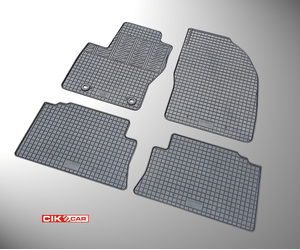 Cik - ΠΑΤΑΚΙΑ ΑΥΤΟΚΙΝΗΤΟΥ ΑΠΟ ΛΑΣΤΙΧΟ ΓΙΑ FORD KUGA 2008-2013 ΣΕ ΜΑΥΡΟ ΧΡΩΜΑ ΜΕ ΚΟΥΜΠΩΜΑΤΑ - 4 ΤΕΜ. (RM.FO.0008/CK)