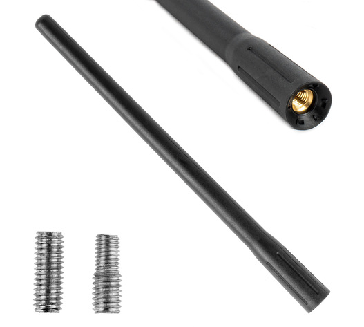 Amio - ΚΕΡΑΙΑ ΟΡΟΦΗΣ ANTM11 20cm ΜΕ 2 ΑΝΤΑΠΤΟΡΕΣ 5-6mm ΜΑΥΡΗ - 1 ΤΕΜ. (04161/AM)