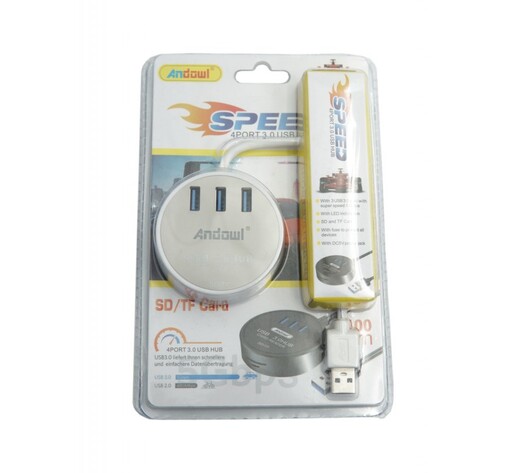 ΓΡΗΓΟΡΟ ΚΕΝΤΡΟ ΥΠΟΔΟΧΩΝ USB3.0 ΚΑΙ SD ANDOWL Q-JC87