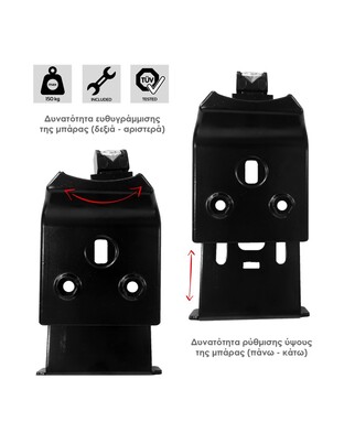 MENABO ΑΚΡΑ (ΠΟΔΙΑ) FIX602FP ΓΙΑ ΕΠΑΓΓΕΛΜΑΤΙΚΗ ΜΠΑΡΑ PROFESSIONAL MENABO - 2 ΤΕΜ. (ΓΙΑ 1 ΜΠΑΡΑ) (10310/MB)