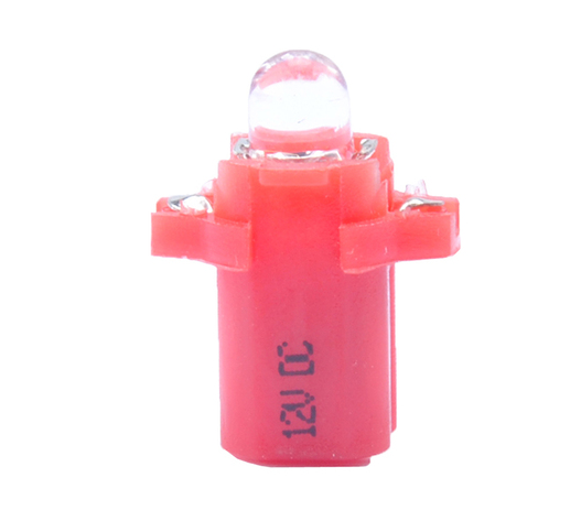 BAX 12V B8,3d 0,2W LED 1xFLUX 5mm ΚΟΚΚΙΝΟ 1ΤΕΜ