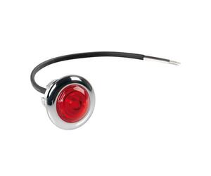 ΦΩΣ ΟΓΚΟΥ 12/24V LED ΚΟΚΚΙΝΟ ΣΤΡΟΓΓΥΛΟ 19,5mm 1ΤΕΜ.