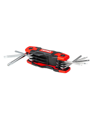 Amio – Πτυσσόμενα Κλειδιά TORX CR-V T9-T40 Πολυεργαλείο Heavy Duty για Σταθερή Εφαρμογή στη Βίδα & Καθημερινή Χρήση – 1 Τεμ. (04789/AM)