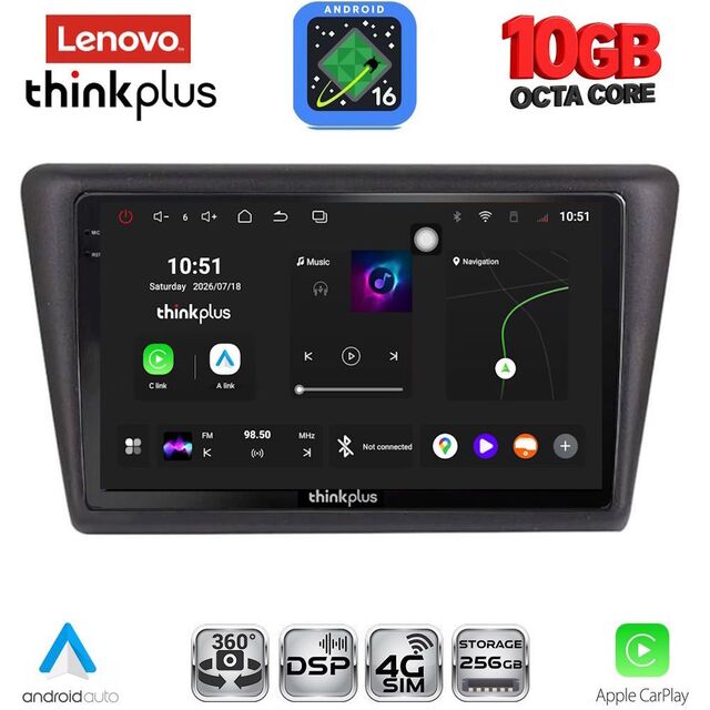 LENOVO LTM 11600_CPA (9inc) MULTIMEDIA TABLET for SKODA RAPID SPACEBACK mod. 2014-2019