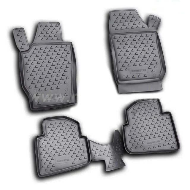 ΠΑΤΑΚΙΑ ΣΕ ΣΚΑΦΗ TPE ΛΑΣΤΙΧΟ ΓΙΑ SKODA ROOMSTER 09/2006+  ΣΕ ΜΑΥΡΟ ΧΡΩΜΑ NOVLINE - 4 ΤΕΜ.
