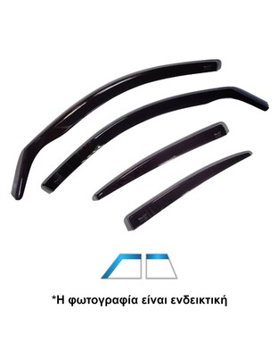 ΑΝΕΜΟΘΡΑΥΣΤΕΣ ΓΙΑ SKODA SUPERB IV 5D LIFTBACK 2023+ ΣΕΤ ΑΥΤΟΚΙΝΗΤΟΥ ΑΠΟ ΕΥΚΑΜΠΤΟ ΦΙΜΕ ΠΛΑΣΤΙΚΟ HEKO - 4 ΤΕΜ.