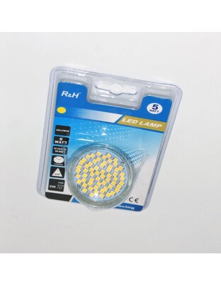 LED ΛΑΜΠΑ GU10/5W/3000K 6015