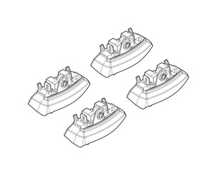 ΑΚΡΑ ΓΙΑ ΜΠΑΡΕΣ NORDRIVE ΓΙΑ OPEL ADAM 02/13+ KIT