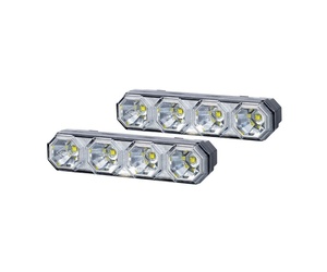 DRL HOR78 12/24V ΠΡΟΣΘΕΤΟ DAYTIME ΔΙΕΘΝΗ ΜΕ 4LED 6W 120,5x36,8mm ΜΑΥΡΟ 2ΤΕΜ