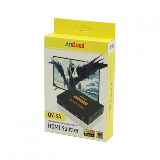 HDMI SPLITTER 1X4 ANDOWL QY-S4