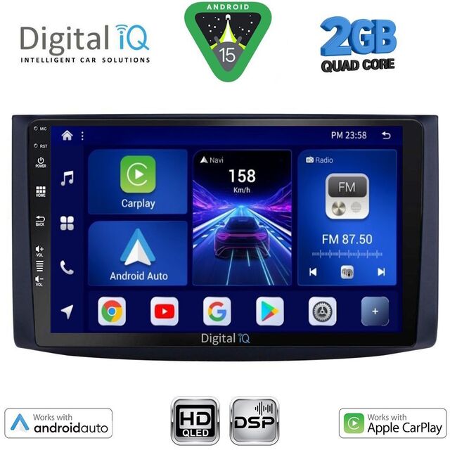 DIGITAL IQ BXC 3072_CPAA (9inc) MULTIMEDIA TABLET for CHEVROLET AVEO mod. 2006-2010