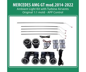 DIGITAL IQ AMBIENT 8175 GTR - BENZ AMG GT (C190/R190) (Digital iQ Ambient Light Kit MERCEDES AMG GT (C190/R190) mod. 2014-2022 with 11 Lights)