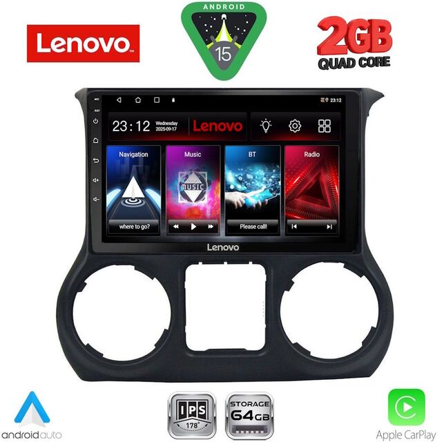 LENOVO LVD 2296_CPA (10inc) MULTIMEDIA TABLET for JEEP WRANGLER  mod. 2014-2017