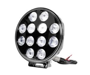 ΠΡΟΒΟΛΕΑΣ ORION 9-36V 12LED 120W 8.400LM 6.000K 215mm ΜΑΥΡΟΣ ΑΔΙΑΒΡΟΧΟΣ 1ΤΕΜ.