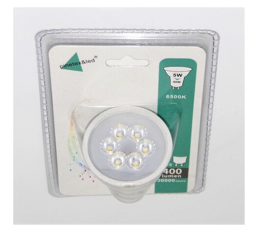 LED ΛΑΜΠΑ GU10 5W 400Lm 6500K LI-LA-6605