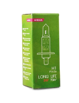 H1 24V 70W P14,5s POWERTEC LONG LIFE ΑΛΟΓΟΝΟΥ 1ΤΕΜ. ΚΟΥΤΙ M-TECH