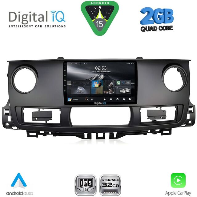 DIGITAL IQ RSD 1554_CPA (10inc) MULTIMEDIA TABLET for RENAULT MASTER mod. 2003-2010