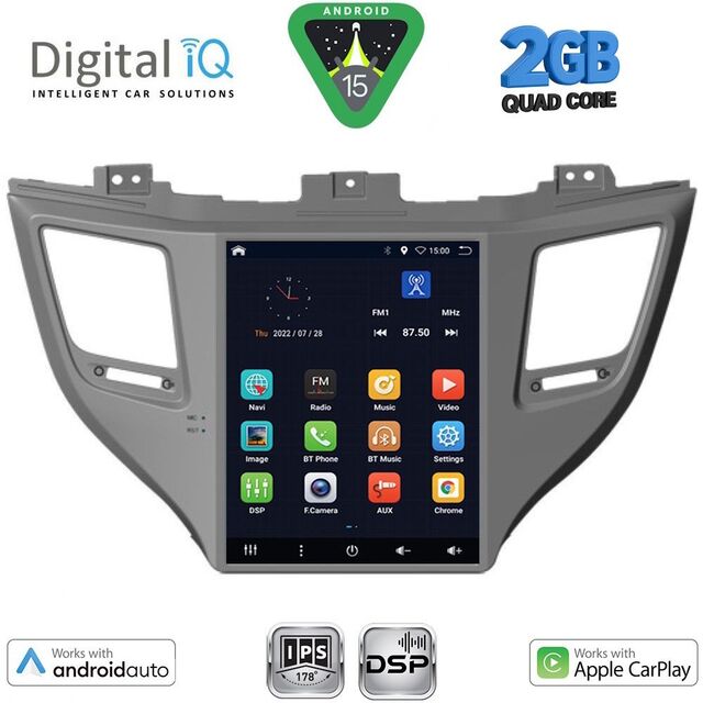 DIGITAL IQ BXC 3997_CPAA TESLA STYLE for HYUNDAI TUCSON mod. 2015-2019