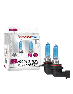 ΛΑΜΠΕΣ HIR2 9012 12V 55W POWERTEC ULTRA WHITE (up to 5.000k) mTECH - 2 Τεμ.