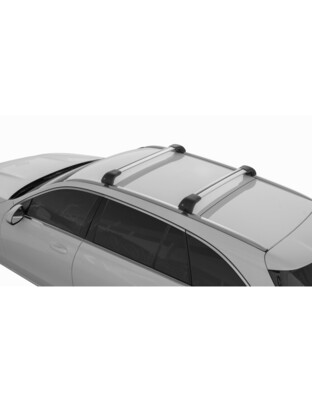 ΜΠΑΡΑ ΟΡΟΦΗΣ ΑΛΟΥΜΙΝΙΟΥ 119cm ΑΣΗΜΙ SILENZIO CX ORIGINE SYSTEM ( STANDARD / FLUSH RAILING) NORDRIVE - 1 ΤΕΜ.