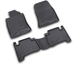 ΠΑΤΑΚΙΑ ΣΕ ΣΚΑΦΗ TPE ΛΑΣΤΙΧΟ ΓΙΑ TOYOTA LAND CRUISER PRADO 2003-2009  ΣΕ ΑΝΘΡΑΚΙ ΣΚΟΥΡΟ ΓΚΡΙ ΧΡΩΜΑ NOVLINE - 4 ΤΕΜ.