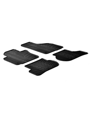 LAMPA - ΠΑΤΑΚΙΑ ΑΥΤΟΚΙΝΗΤΟΥ ΑΠΟ ΛΑΣΤΙΧΟ ΓΙΑ VOLKSWAGEN GOLF V 3D / 5D 11/2003-10/2008 / GOLF VI 3D / 5D 11/2008-2012 / VW GOLF VI VARIANT 2009-2013 / VW JETTA 2005-2011 / VW SCIROCCO 2008-2017 ΣΕ ΜΑΥΡΟ ΧΡΩΜΑ ME ΚΟΥΜΠΩΜΑΤΑ - 4 ΤΕΜ.