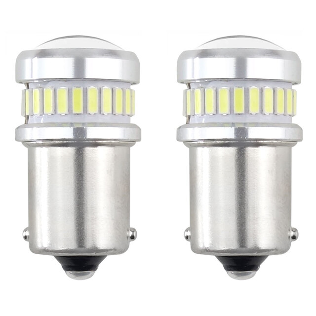 Amio - R5W/R10W 12/24V BA15s 24+6xSMD3030 CAN-BUS ΔΙΑΘΛΑΣΗΣ (ΜΟΝΟΠΟΛΙΚΟ/ΦΟΥΝΤΟΥΚΙ) LED - 2ΤΕΜ. (02448/AM)