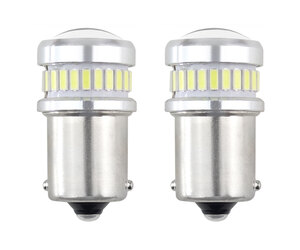 Amio - R5W/R10W 12/24V BA15s 24+6xSMD3030 CAN-BUS ΔΙΑΘΛΑΣΗΣ (ΜΟΝΟΠΟΛΙΚΟ/ΦΟΥΝΤΟΥΚΙ) LED - 2ΤΕΜ. (02448/AM)