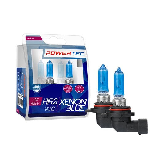 ΛΑΜΠΕΣ HIR2 9012 55W 12V  (up to 6.000k) POWERTEC XENON BLUE  mTECH - 2 Τεμ.