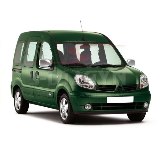 ΚΑΠΑΚΙΑ ΚΑΘΡΕΠΤΗ ΧΡΩΜΙΟΥ ΜΕΤΑΛΛΙΚΑ ΓΙΑ RENAULT KANGOO 1 04-07 Χρωμίου ABS