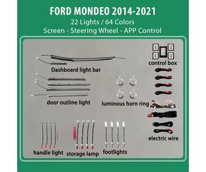DIQ AMBIENT FORD MONDEO IV mod. 2014-2021 (Digital iQ Ambient Light for Ford Mondeo mod. 2014-2021 with 22 Lights)