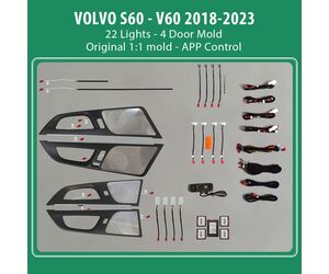DIQ AMBIENT VOLVO S60 III mod. 2018-2023 (Digital iQ Ambient Light for VOLVO S60 mod. 2018> with 22 Lights)