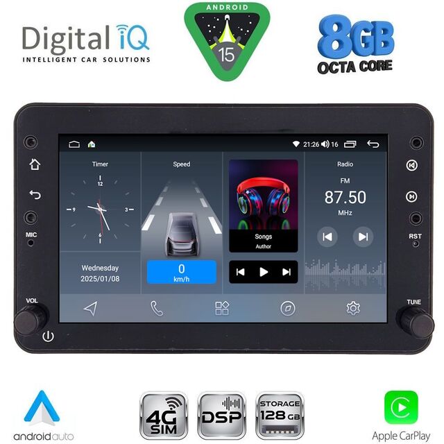 DIGITAL IQ BLM 759_CPA (7" DECK) MULTIMEDIA OEM for ALFA ROMEO 159 – SPIDER – BRERA mod. 2004-2012