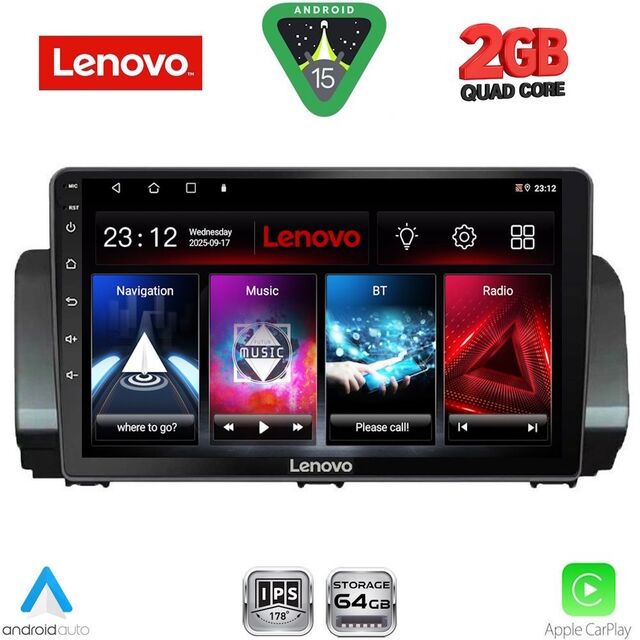 LENOVO LVD 2109A_CPA (10inc) MULTIMEDIA TABLET for DACIA LOGAN - SANDERO - JOGGER mod. 2020-2026