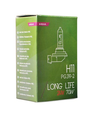 H11 24V 70W PGJ19-2 POWERTEC LONG LIFE ΑΛΟΓΟΝΟΥ 1ΤΕΜ. ΚΟΥΤΙ M-TECH