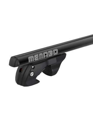 MENABO ΜΠΑΡΕΣ ΟΡΟΦΗΣ ΑΛΟΥΜΙΝΙΟΥ SHERMAN BLACK 120 cm ΣΕ ΜΑΥΡΟ ΧΡΩΜΑ ΓΙΑ Speranza Tiggo 5 doors 2008>2013 ΜΕ RAISED RAILS (Παράλληλες Μπάρες με Κενό) - 2 ΤΕΜ. (12280/MB)