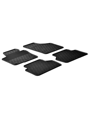 LAMPA - ΠΑΤΑΚΙΑ ΑΥΤΟΚΙΝΗΤΟΥ ΑΠΟ ΛΑΣΤΙΧΟ ΓΙΑ VOLKSWAGEN TIGUAN 10/2007-2016 ΣΕ ΜΑΥΡΟ ΧΡΩΜΑ ME ΚΟΥΜΠΩΜΑΤΑ - 4 ΤΕΜ.