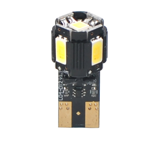 M-Tech - Λάμπες Led Τύπου T10 W5W Canbus Για Επιβατικά Αυτοκίνητα 12V 4xSMD5630+1xHP Θερμό Λευκό (W2,1x9,5d) - 2 τεμ. (LB804WW/MT)