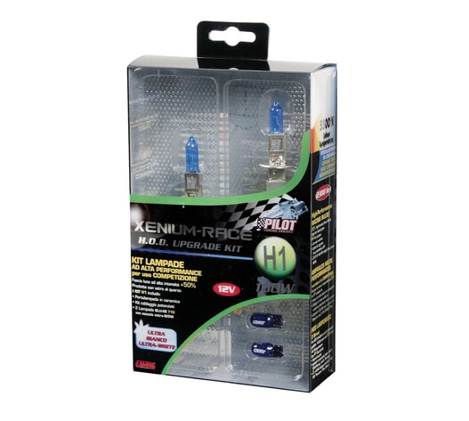 KIT ΑΝΑΒΑΘΜΙΣΗΣ H1 XENIUM RACE BONUS-PACK 12V/100W P14,5s - 5500K - 2300lm ΜΕ ΚΕΡΑΜΙΚΕΣ ΒΑΣΕΙΣ ΚΑΙ 2 ΚΑΡΦΩΤΑ ΛΑΜΠΑΚΙΑ W5W - 2 ΤΕΜ.