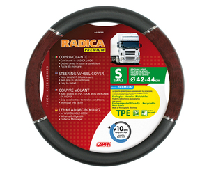 ΚΑΛΥΜΜΑ ΤΙΜΟΝΙΟΥ ΦΟΡΤΗΓΟΥ RADICA (S) 42-44cm (ΜΑΥΡΟ/ΞΥΛΟ/ΟΙΚΟΛΟΓΙΚΟ/ΑΟΣΜΟ)
