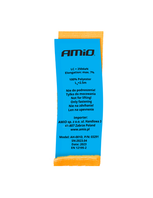 Amio - ΙΜΑΝΤΑΣ ΔΕΣΙΜΑΤΟΣ 25mm/250cm ΠΟΡΤΟΚΑΛΙ - 1 ΤΕΜ. (03291/AM)