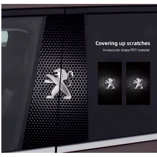 Αυτοκόλλητα κολώνας αυτοκινήτου 2 τεμάχια - Peugeot