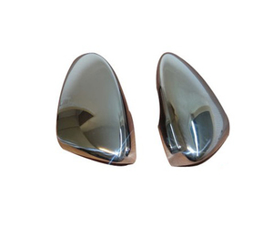 ΚΑΠΑΚΙΑ ΚΑΘΡΕΠΤΩΝ ΓΙΑ VW PASSAT B7 SD 2010-2015 / JETTA / EOS / BEETLE / SCIROCCO ΧΡΩΜΙΟΥ 2 ΤΕΜ. ΜΕΤΑΛΛΙΚΑ