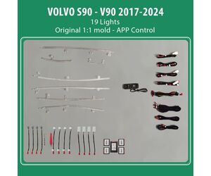 DIQ AMBIENT VOLVO S90 - V90 mod. 2017-2024 (Digital iQ Ambient Light for VOLVO S90 - V90 mod. 2017> with 19 Lights)