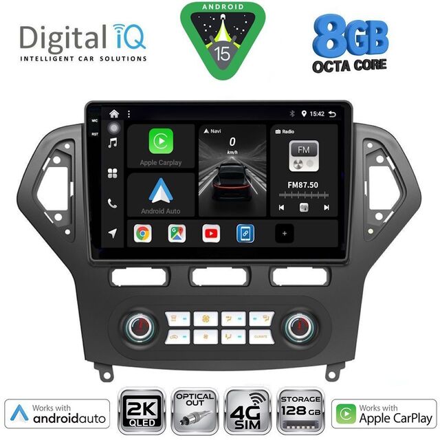 DIGITAL IQ BXK 20162_CPAA CLIMA (10inc) MULTIMEDIA TABLET for FORD MONDEO mod. 2007-2011