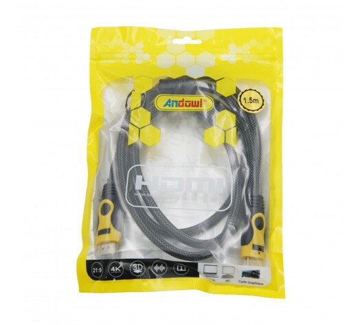 HDMI ΚΑΛΩΔΙΟ 1.5m ANDOWL AN-QHD15