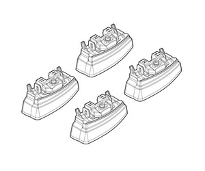 ΑΚΡΑ ΓΙΑ ΜΠΑΡΕΣ NORDRIVE ΓΙΑ MERCEDES C-KLAS 01/14+ KIT