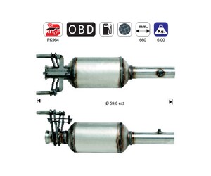 ΦΙΛΤΡΟ DPF ΣΙΛΙΚΟΝΟΥΧΟ ΚΑΡΒΙΔΙΟ SIC MERCEDES SPRINTER 88CV/109CV/129CV/150CV 2.1TD CDI 2148cc 2006-2010