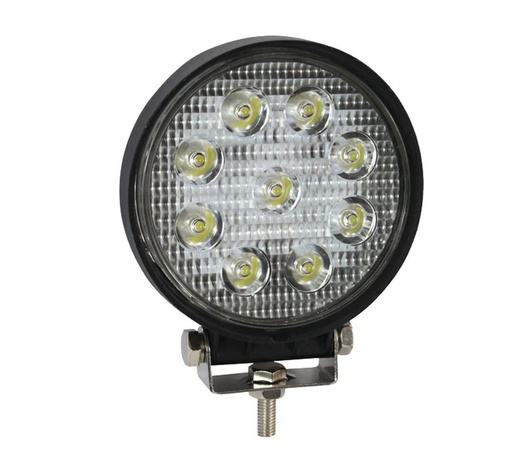 Amio – Προβολέας Εργασίας LED Στρογγυλός AWL04 9-60V 27W 6000K 2200lm 9 LED Spot για Ισχυρό Φωτισμό σε Καθημερινή Χρήση – 1 Τεμ. (01615/AM)